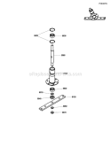 Spindle Assembly Group Diagram and Parts List for RE130  Snapper Lawn Tractor