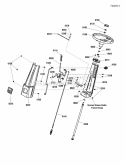 Steering Tower Group Diagram and Parts List for RE210  Snapper Lawn Tractor