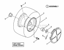 Part Location Diagram of 7052185 Snapper Assembly, Front Tire & Rim
