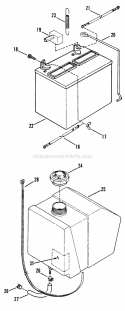Part Location Diagram of 7022696YP Snapper Spring, Battery Bracket