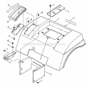 Rear Fender  Components Diagram and Parts List for LT140G38ABV 80492 Snapper Lawn Tractor
