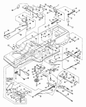 Clutch Brake  Steering Components Diagram and Parts List for LT140G38ABV 80492 Snapper Lawn Tractor