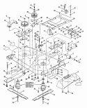 42 Cutting Deck Diagram and Parts List for LT140G38ABV 80492 Snapper Lawn Tractor