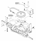 Transmission Group Diagram and Parts List for ELT125G331KV  Snapper Lawn Tractor