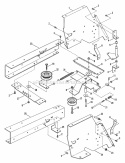Transmission Support  Components Diagram and Parts List for ELT125G331KV  Snapper Lawn Tractor