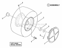 Wheels - Front Diagram and Parts List for LT12D331B  Snapper Lawn Tractor