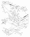 Clutch Brake  Transmission Controls Diagram and Parts List for LT12D331B  Snapper Lawn Tractor
