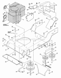 Engine Engine Base  Drive Parts Diagram and Parts List for LT12D331B  Snapper Lawn Tractor