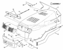 Hood Bumper Headlights Diagram and Parts List for ELT140H331KV 80397 Snapper Lawn Tractor