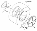 Wheels - Rear Diagram and Parts List for ELT140H331KV 80397 Snapper Lawn Tractor
