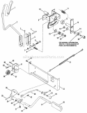 Part Location Diagram of 7052274YP Murray SHIFT PIVOT ASSEMBLY