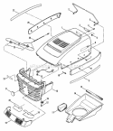 Part Location Diagram of 7024473 Snapper Panel, Hood