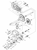 Transmission - Service Parts List Diagram and Parts List for LT160H482BV 80392 Snapper Lawn Tractor