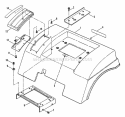Rear Fender  Components Diagram and Parts List for LT160H482BV 80392 Snapper Lawn Tractor