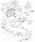 Transmission Group Diagram and Parts List for LT160H482BV 80392 Snapper Lawn Tractor
