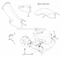 Side Chute Adapter Diagram and Parts List for 21357B  Snapper Lawn Mower