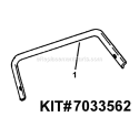 Crossbar Kit Diagram and Parts List for 21509B  Snapper Lawn Mower