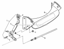 Front Bracket Latches Diagram and Parts List for 21509B  Snapper Lawn Mower