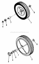 Part Location Diagram of 7035727YP Murray WHEEL, GRAY