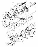 Transmission (Differential) Diagram and Parts List for P21600TV 90'S Snapper Lawn Mower