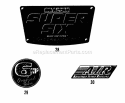 Decals (Part 2) Diagram and Parts List for 21500 90S Snapper Lawn Mower