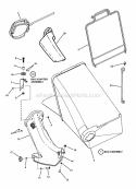 Grass Bag Components Diagram and Parts List for P216020KWV 7800557 Snapper Lawn Mower