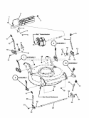 Wheel Brackets Latches (Self-Propelled) Diagram and Parts List for P217019BVE 7800035 Snapper Lawn Mower