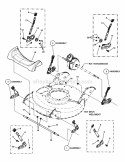 Wheel Brackets  Latches (Self-Propelled) Diagram and Parts List for P2167520B 7800429 Snapper Lawn Mower
