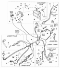 Electrical Group Diagram and Parts List for RT1330 1694615 Snapper Lawn Tractor