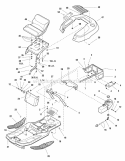 Frame  Fuel System Group Diagram and Parts List for RT1330 1694615 Snapper Lawn Tractor