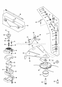 Rt2451 Gear Head Tube  Bushing Assmy And Plastic Shield Diagram and Parts List for RT2451  Snapper Trimmer