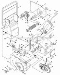 Frame (5Hp) Traction Drive Diagram and Parts List for RT5X 85027 Snapper Tiller