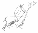 Shift Quadrant Diagram and Parts List for RT5X 85027 Snapper Tiller