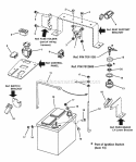 Electrical Group Diagram and Parts List for RZT20421BVE2 7800152 Snapper Lawn Tractor