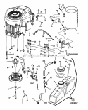 Engine Group (20 Hp Briggs) Diagram and Parts List for RZT20421BVE2 7800152 Snapper Lawn Tractor