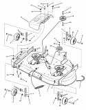 42 Deck Group (Final Assembly) Diagram and Parts List for RZT20421BVE2 7800152 Snapper Lawn Tractor