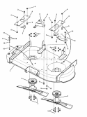 42 Deck Group (Sub-Assembly) Diagram and Parts List for RZT20421BVE2 7800152 Snapper Lawn Tractor
