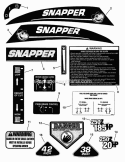 Part Location Diagram of 7100331 Snapper Decal, Warning, Operation