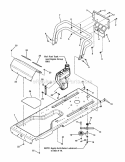 Frame Assembly  Rear Bumper Group Diagram and Parts List for RZT21420 7800795 Snapper Lawn Tractor
