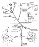 Electrical Group Diagram and Parts List for RZT21420 7800795 Snapper Lawn Tractor
