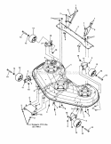 46 Deck Housing Assembly Diagram and Parts List for RZT27460 7800578 Snapper Lawn Tractor