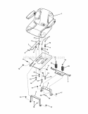 Seat Group Sliding Diagram and Parts List for RZT21420 7800795 Snapper Lawn Tractor