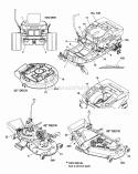 Decal Group (D7501712 D7502277) Diagram and Parts List for CSC2142 7800393 Snapper Lawn Tractor