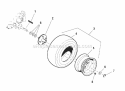 Wheel  Tire Group Diagram and Parts List for SFH13320KW  Snapper Lawn Mower