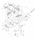 32 Mower Deck - Height Adjustment Diagram and Parts List for SFH13320KW  Snapper Lawn Mower