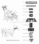 Part Location Diagram of 7075568 Snapper Decal, Snapper Pro