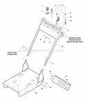 Engine Deck  Handle Bars Group Diagram and Parts List for SFH13320KW  Snapper Lawn Mower