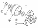 Clutch - 1 Bore - 8 Hp Engines (Late Models) Diagram and Parts List for SG8000  Snapper Chipper Shredder