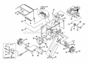 Frame Section Diagram and Parts List for SG8000  Snapper Chipper Shredder