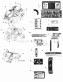 Decals Group Diagram and Parts List for ESGT27540D 2690633 Snapper Lawn Tractor